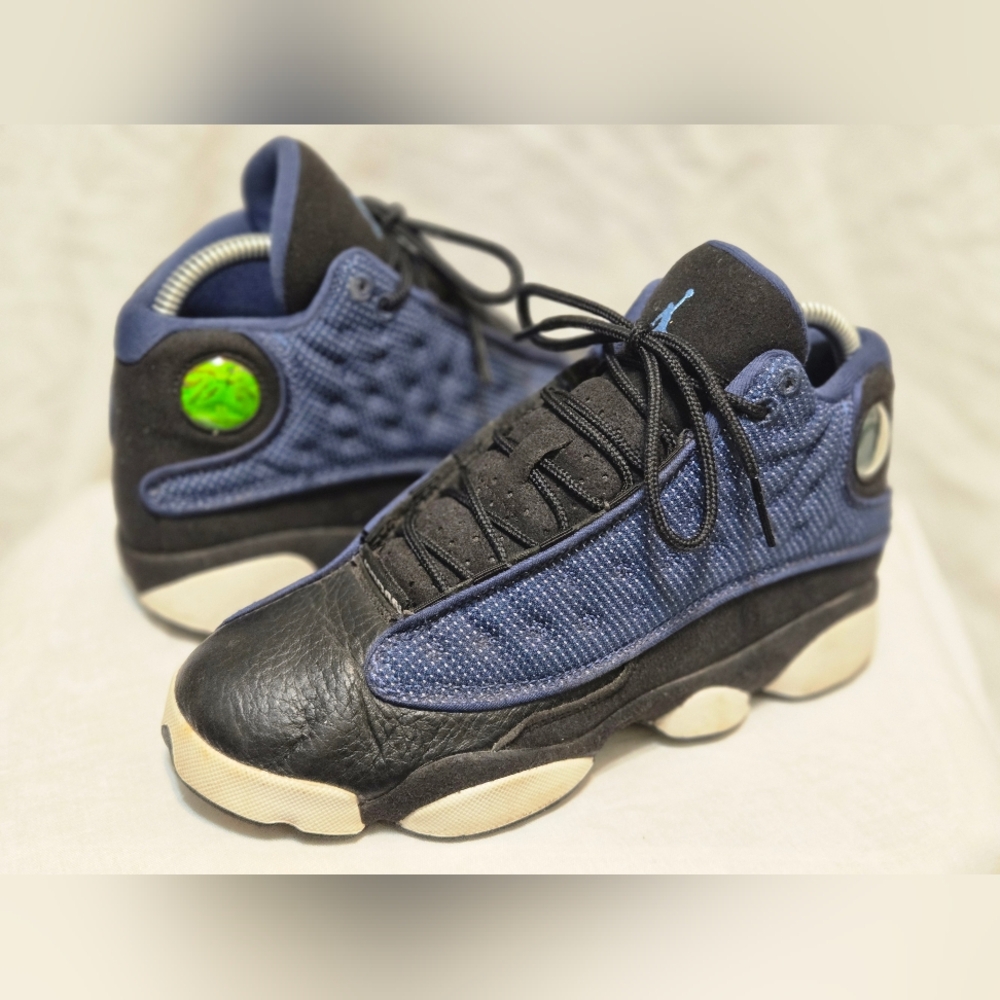 Nike Air Jordan 13 Retro Sz 4.5Y (GS) Brave Blue Black 884129-400